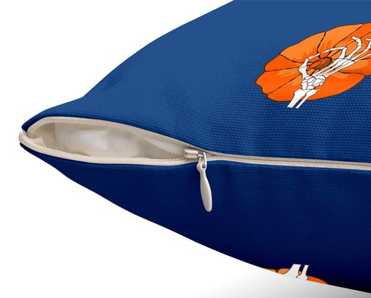 Pumpkin Boobs Skeleton Hands Halloween Throw Pillow