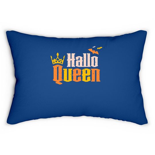 Halloqueen Crown Queen Of Halloween Costume Lumbar Pillow