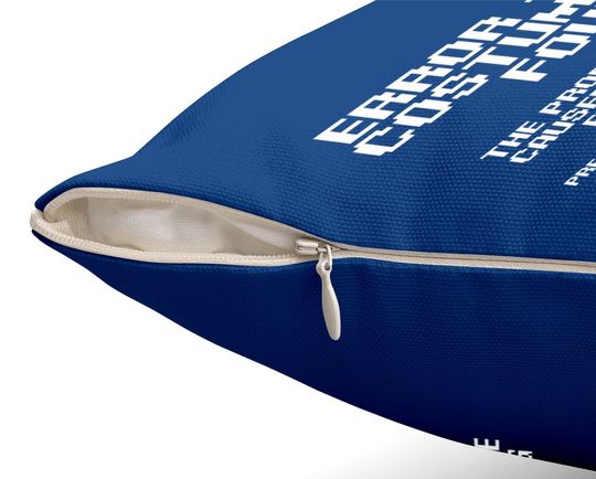 Halloween Error 404 Costume Not Found Apparel Geeky Throw Pillow