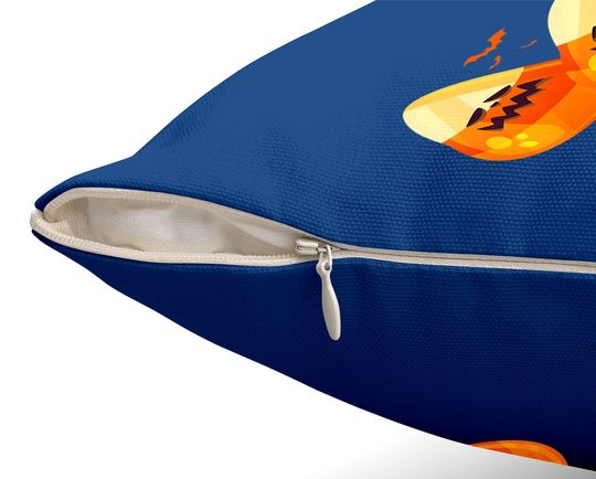 Old School Halloween Candy Corn Throw Pillow