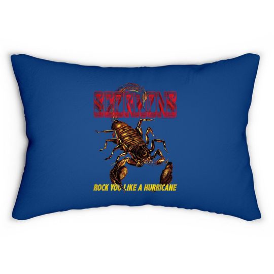 Scorpions German Rock Band Irl Black Adult Lumbar Pillow
