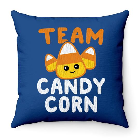 Halloween Team Candy Corn Funny Lazy Throw Pillow