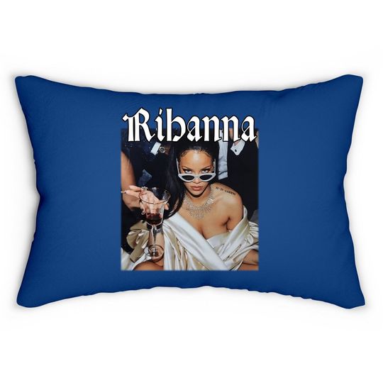 Rihanna Singer Lumbar Pillow