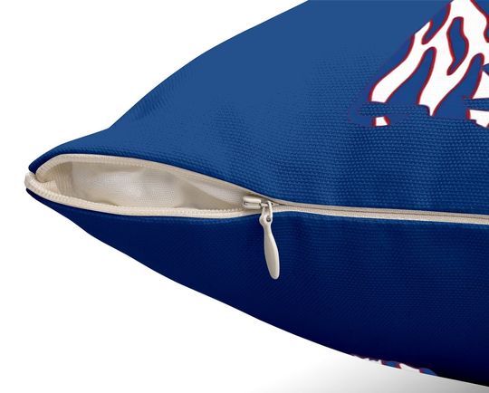 Red Bills Mafia Zubaz Logo Throw Pillow