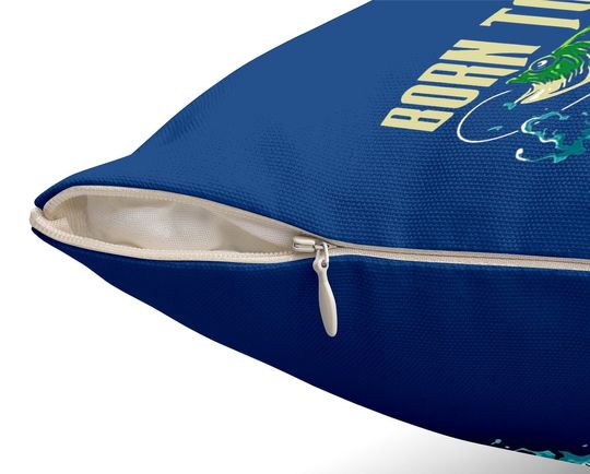 Born To Be A Fishing Legend Throw Pillow