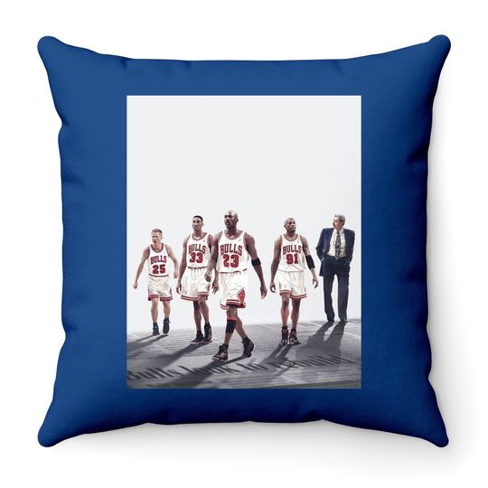 The Last Dance Throw Pillow Michael Jordan Scottie Pippen Dennis Rodman Throw Pillow