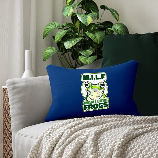 M.i.l.f - Man I Love Frogs Lumbar Pillow