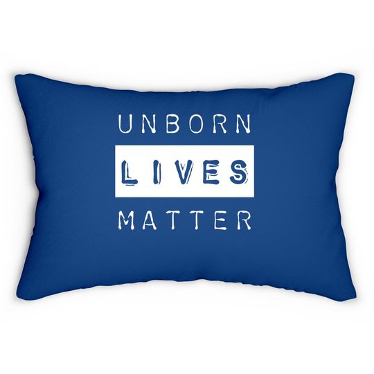 Unborn Lives Matter Pro Life Pro Life Woman Lumbar Pillow