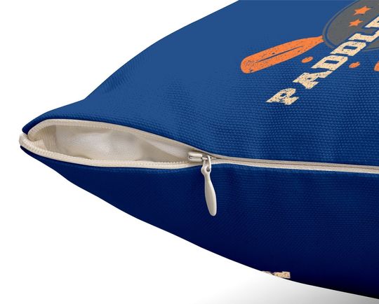 Paddle Faster I Hear Banjos Camping Canoe Throw Pillow