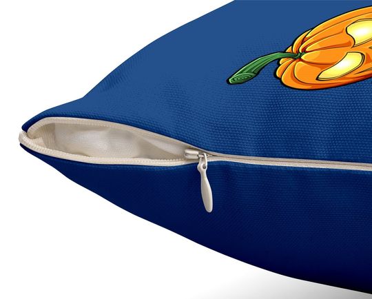 Halloween Boys Dabbing Skeleton Scary Pumpkin Jack O Lantern Throw Pillow