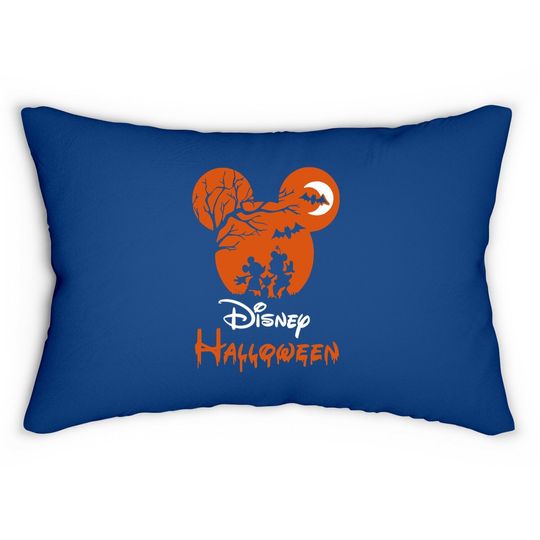 Disney Halloween Couple Mickey Minnie Lumbar Pillow