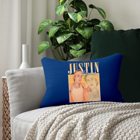 Vintage Justin Bieber Homage Lumbar Pillow