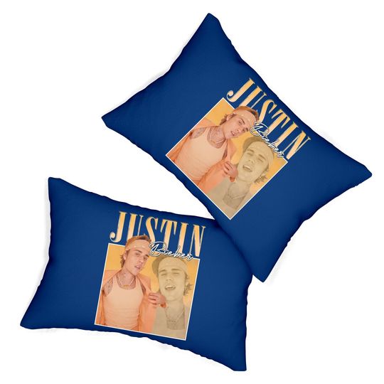 Vintage Justin Bieber Homage Lumbar Pillow