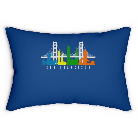 San Francisco Golden Gate San Francisco California Golden Gate Bridge City Gift Lumbar Pillow