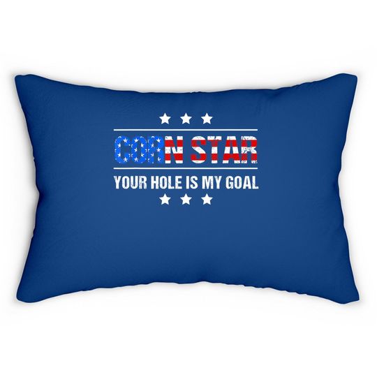 Corn Star Your Hole Is My Goal Cornhole Lumbar Pillow