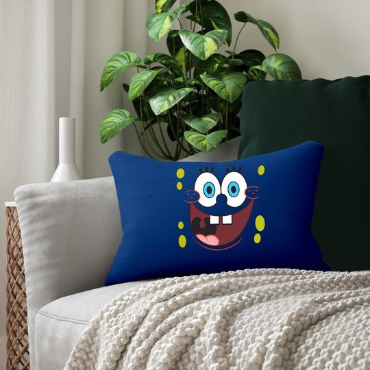Spongebob Squarepants Bright Eyed Smiling Face Lumbar Pillow Lumbar Pillow