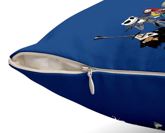 Nightmare Before Christmas Characters Friends Halloween Throw Pillow