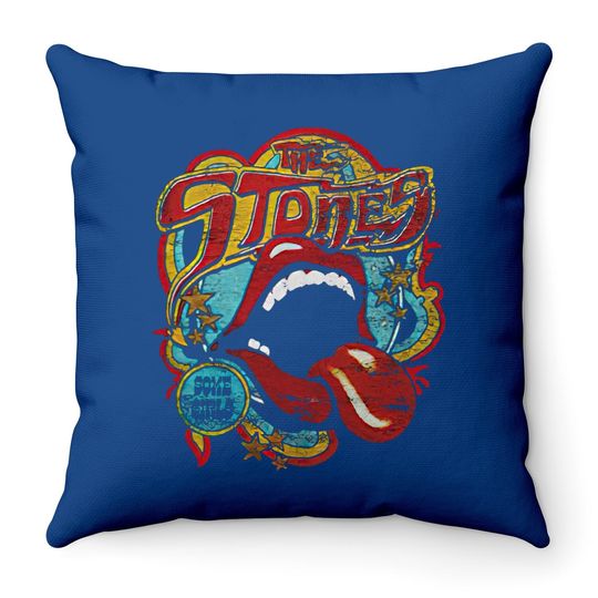 Rolling Stones Vintage Throw Pillow