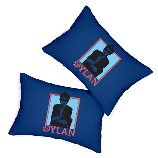 Bob Dylan Outline ly Licensed Lumbar Pillow