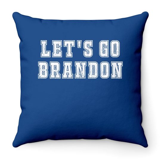 Let's Go Brandon Joe Biden Chant Impeach Biden Costume Throw Pillow
