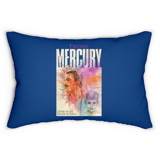Lover Of Life Freddie Mercury Lumbar Pillow