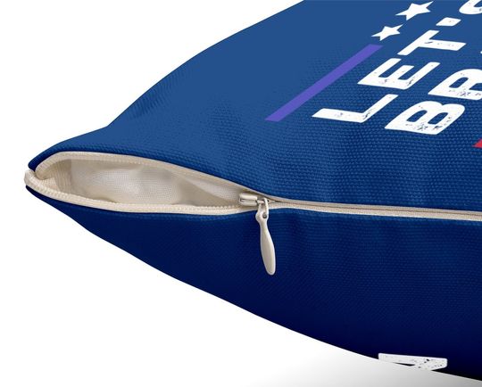 Let's Go Brandon Conservative Anti Liberal Us Flag Throw Pillow