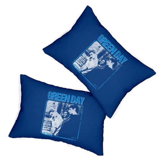 Green Day Photo Block Lumbar Pillow