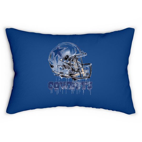 Dallas Cowboys Drip Helmet Lumbar Pillow