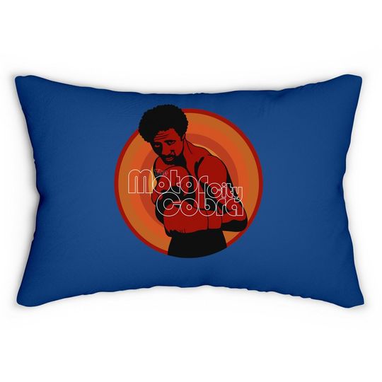 Motor City Cobra Vintage Boxing Lumbar Pillow