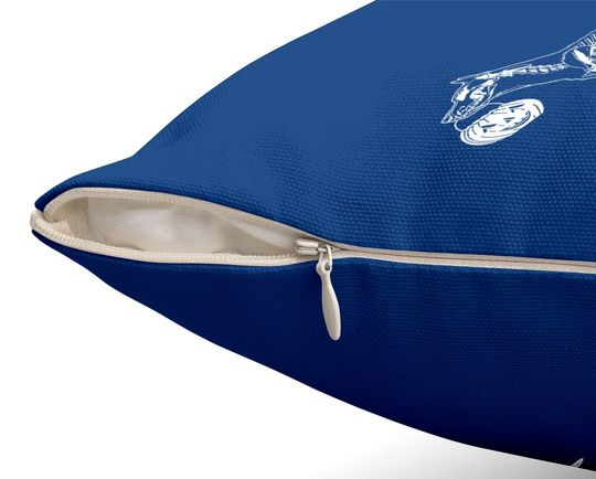 Skeleton Dog Throw Pillow