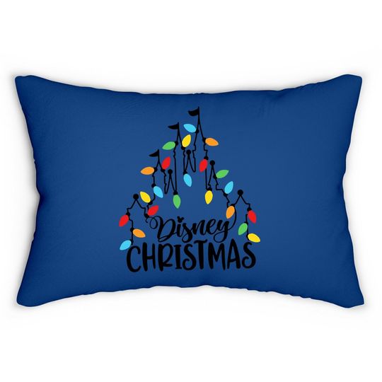 Christmas Disney Christmas Castle Family Matching Lumbar Pillow