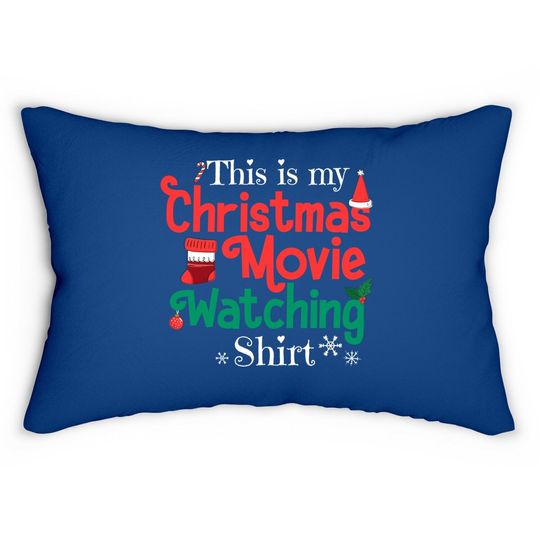Discover This Is My Christmas Movie Watching Lumbar Pillow