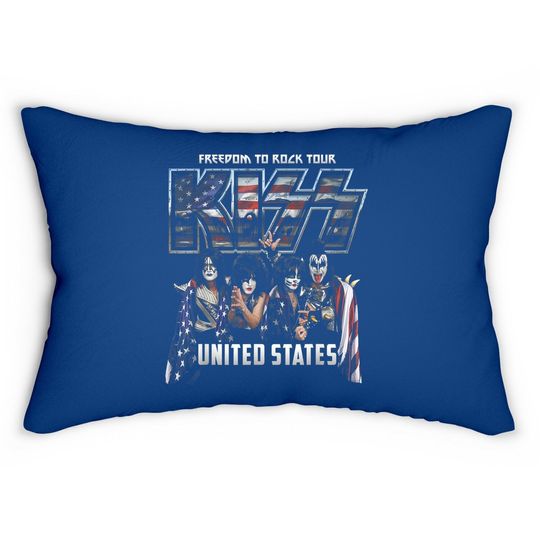 Kiss Rock Band Lumbar Pillow