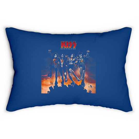 Kiss Rock Band Lumbar Pillow