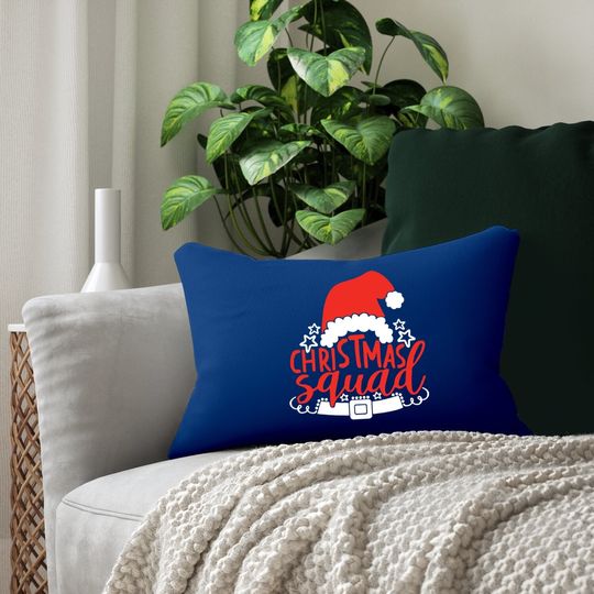 Christmas Squad Santa Christmas Lumbar Pillow
