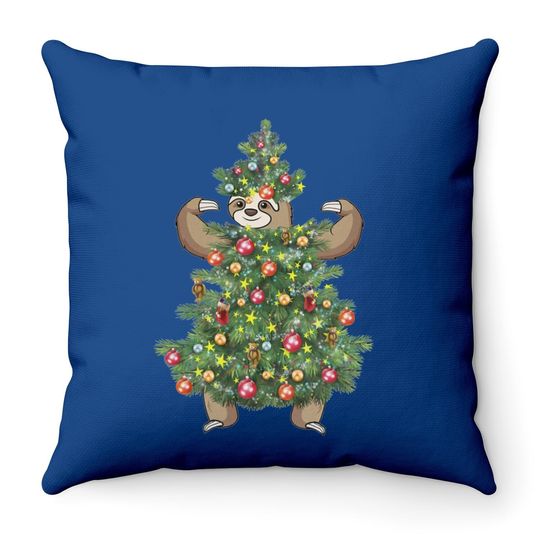 Sloth Fun And Cute Tree Classic Throw Pillow