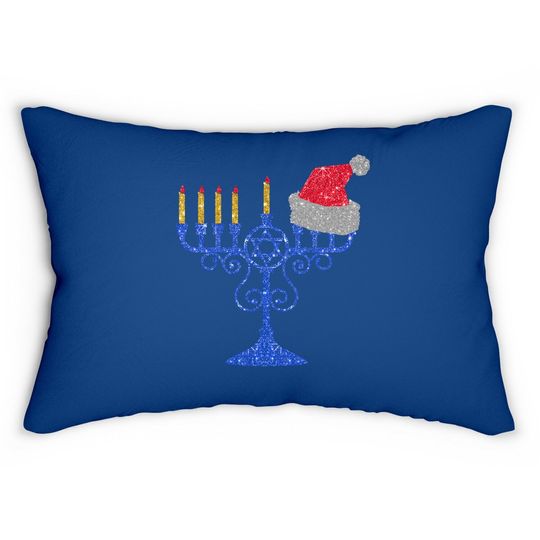 Discover Christmas Candle Lumbar Pillow
