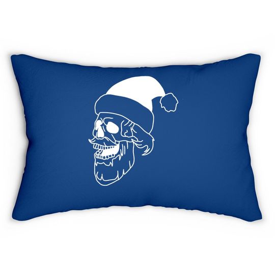 Christmas Skull Lumbar Pillow