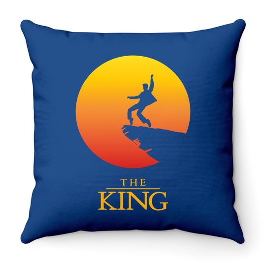 Elvis Presley The King Throw Pillow