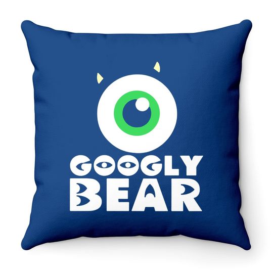 Googly Bear Monsters Inc Mike Sully Boo Group Poster Throw Pillow