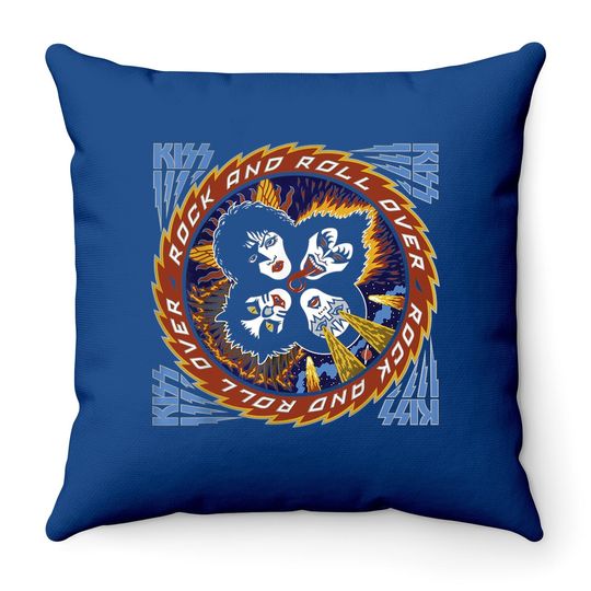 Kiss Rock Band Throw Pillow