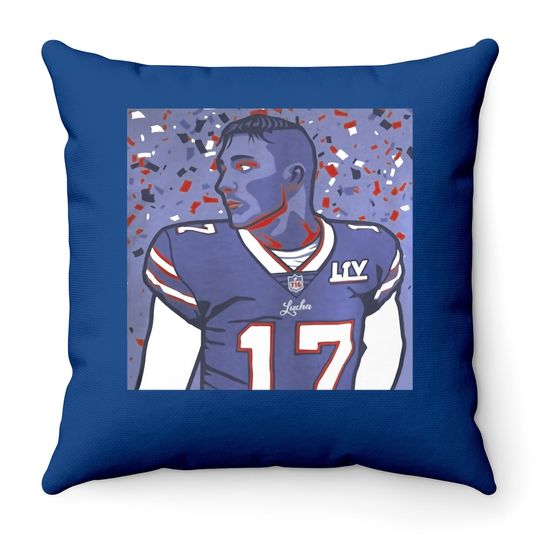 Josh Allen Throw Pillow