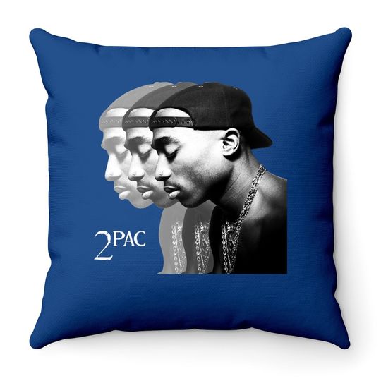 Discover Tupac Grunge Throw Pillow