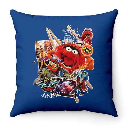 Disney Muppets Animal Dr.teeth And The Electric Mayhem Throw Pillow