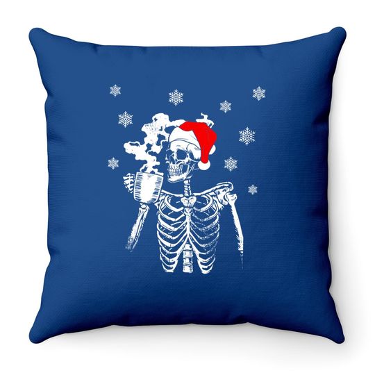 Skeleton Christmas Cute Throw Pillow