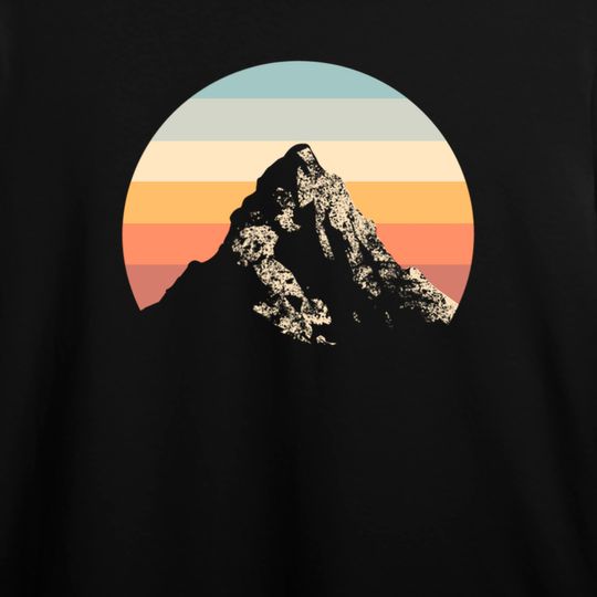 Mountain Sunset Circle Rainbow Outdoors Nature Hiking Fan Tank Top