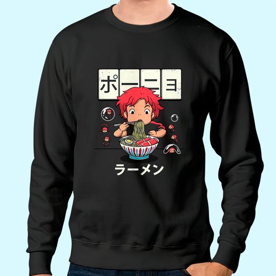 Ponyo Goldfish Ramen Sweatshirt