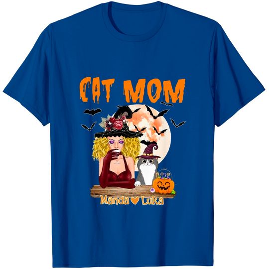 Cat Mom Halloween T-Shirt