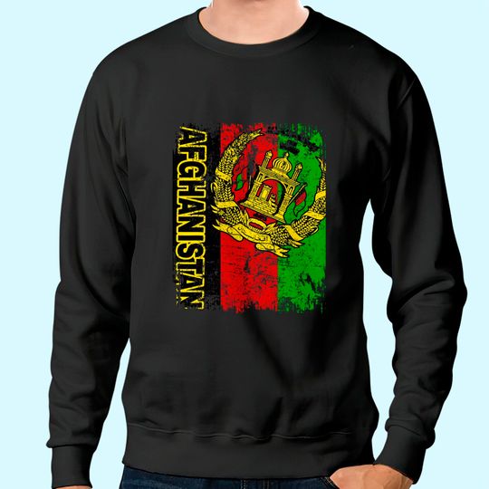 Vintage Afghanistan Flag Sweatshirt