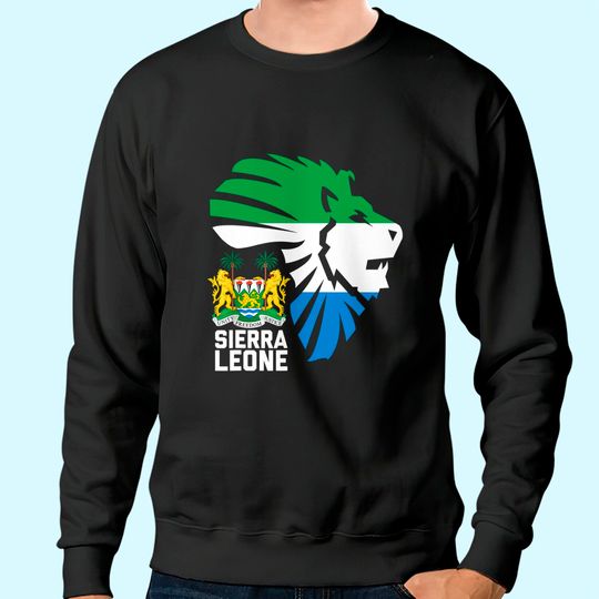 Sierra Leone Seal Lion Africa Diaspora Gift Sweatshirt